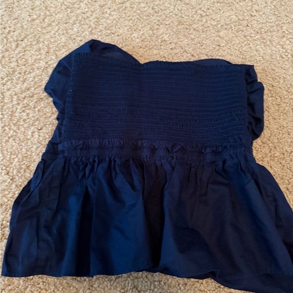 Elegant Navy Halter Top - Picture 2 of 4